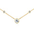 3 Diamond Bezel Necklace 1/3 CTW in 14K Yellow Gold
