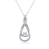 Diamond Looping Pendant and Chain 1/4ct TDW in 10k Gold