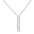 Starry Diamond Parallel Necklace